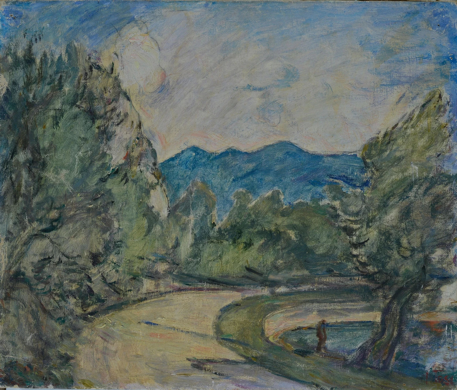 Paesaggio con strada